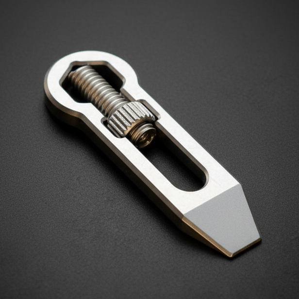 Titanium Mini Adjustable Wrench & Pry Bar · 53 mm
