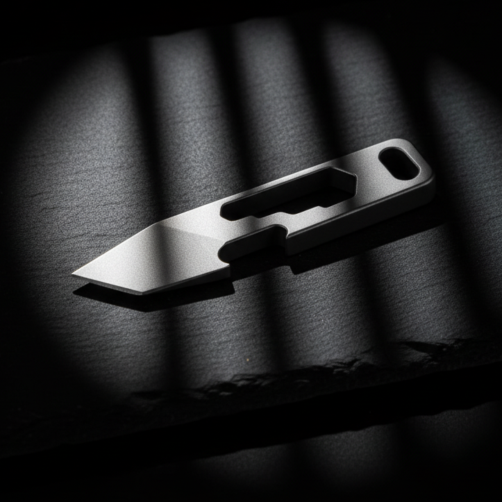 Minimalist Titanium Slot Pry Bar · 55 mm