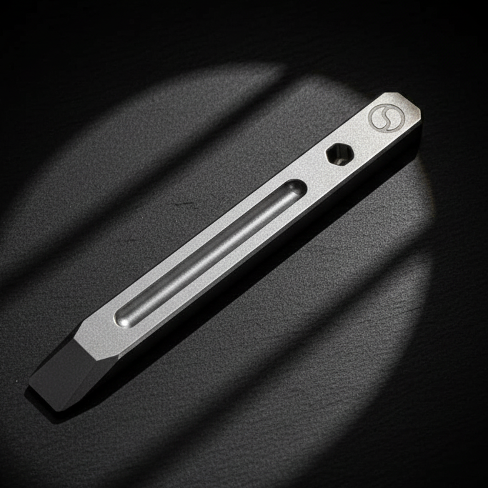 Slim Titanium Clip Pry Bar · 124.5 mm