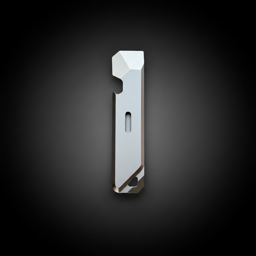 Titanium Pocket Crowbar with Nail Puller & Bottle Opener · 115 mm