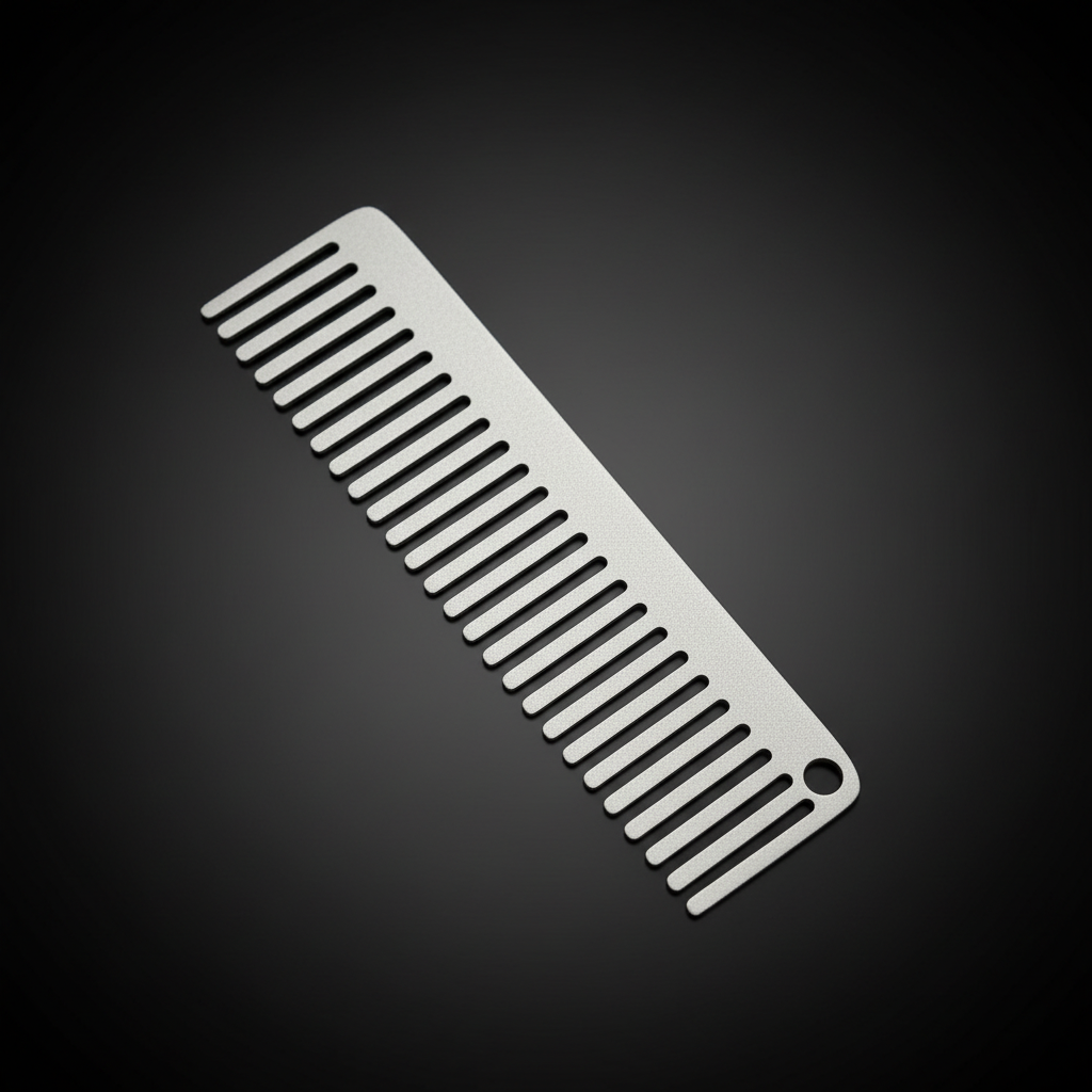 Titanium Pocket Comb for Beard & Hair · 127 mm
