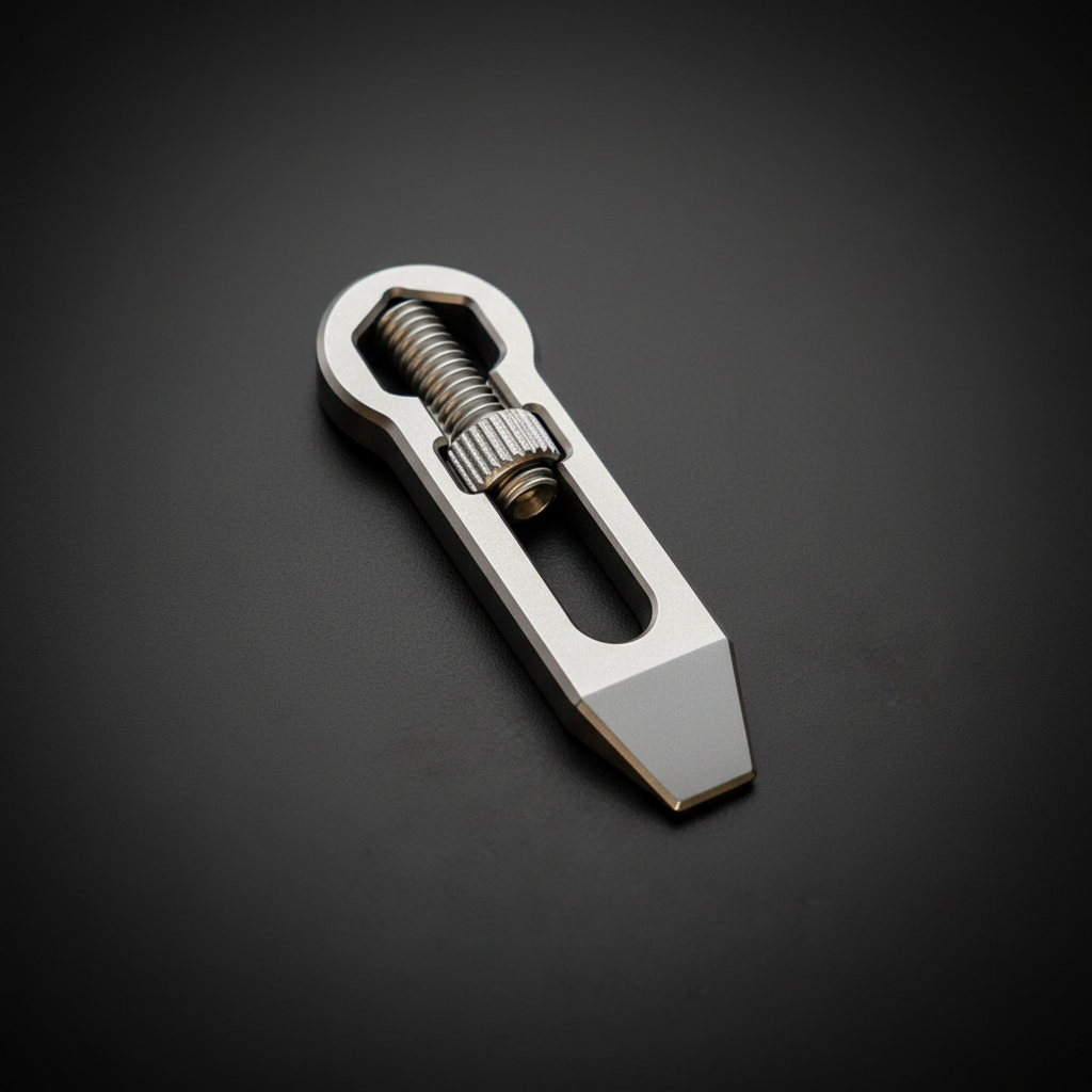 Titanium Mini Adjustable Wrench & Pry Bar · 53 mm
