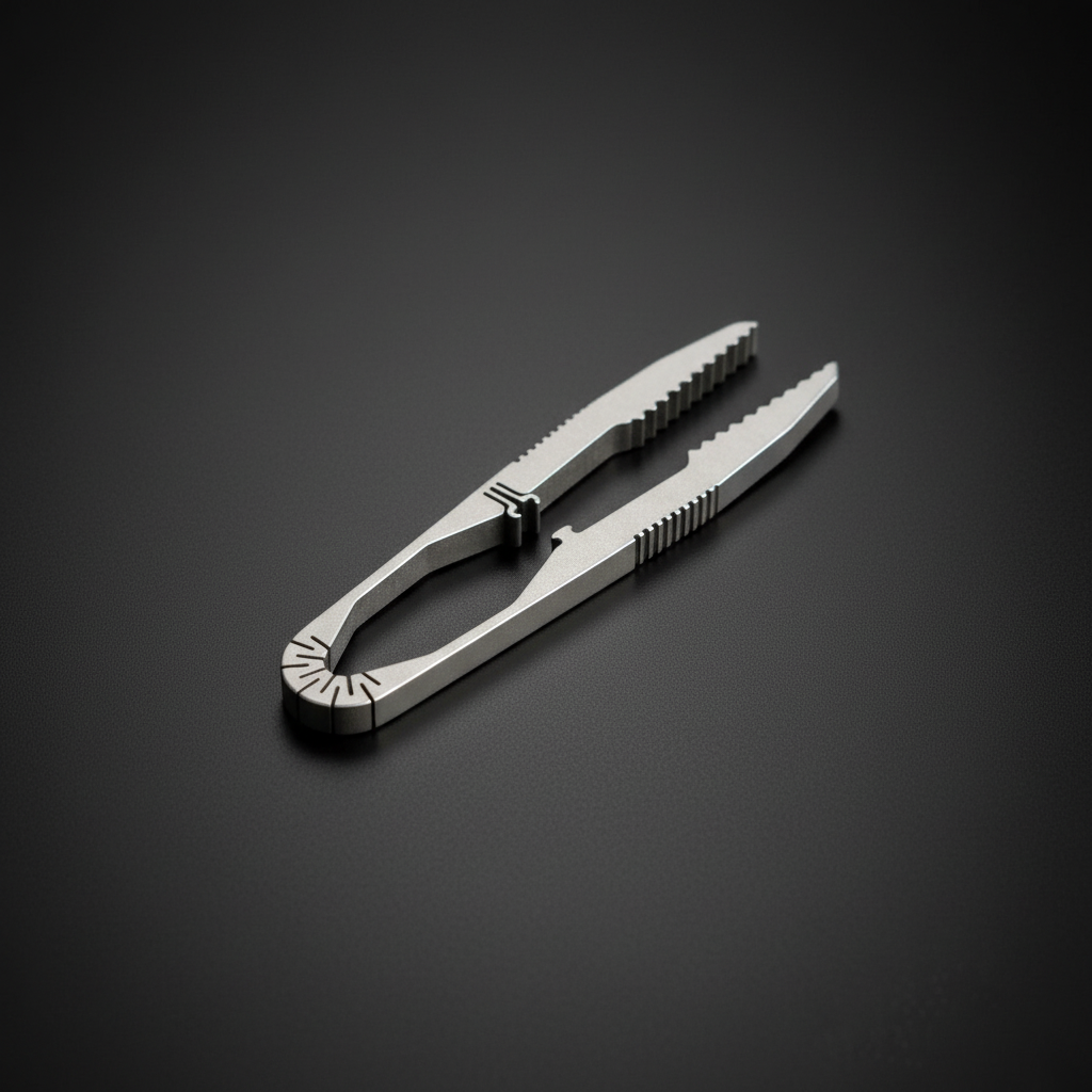 Titanium Tweezers for Grooming & Camping · 71 mm