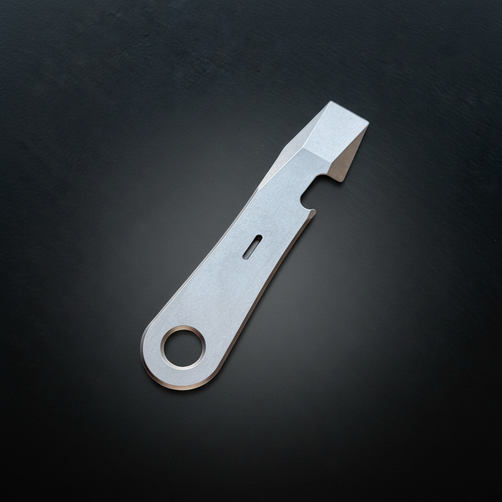 Titanium Pry Bar with Bottle Opener · 85 mm, Round Key Hole
