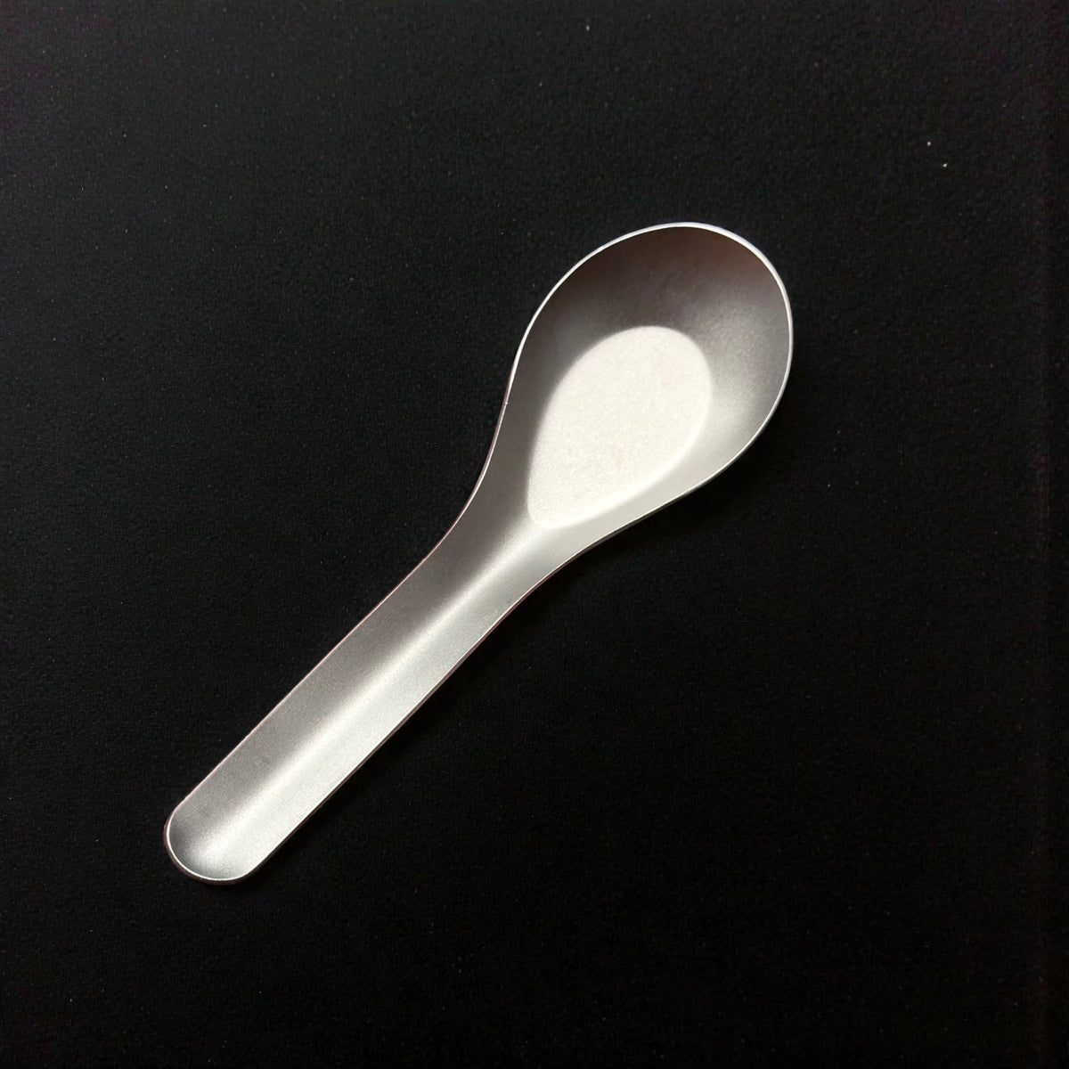 Matte Titanium Soup Spoon · 14.4 cm