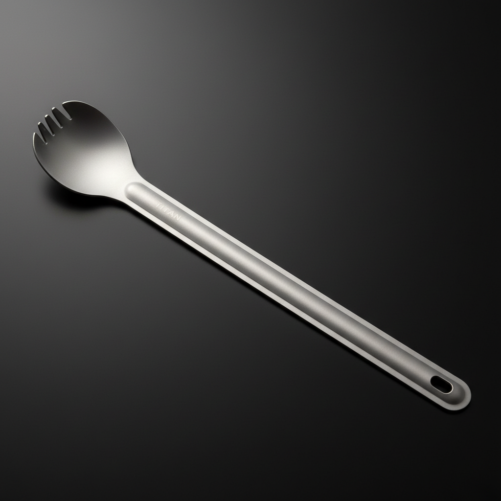 Titanium Long-Handle Spork · 21.5 cm