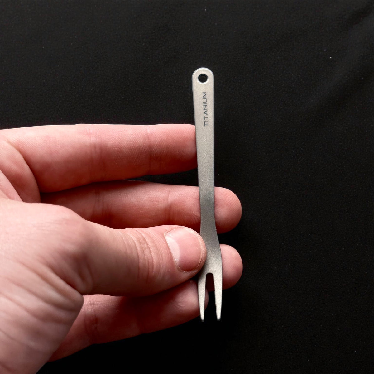 Pure Titanium Fruit & Dessert Fork · Standard or Serrated