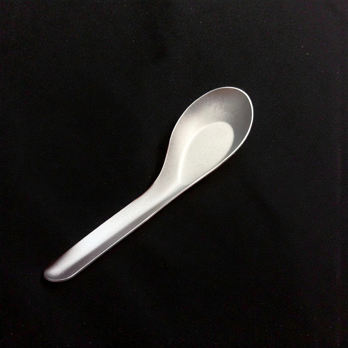Matte Titanium Soup Spoon · 14.4 cm