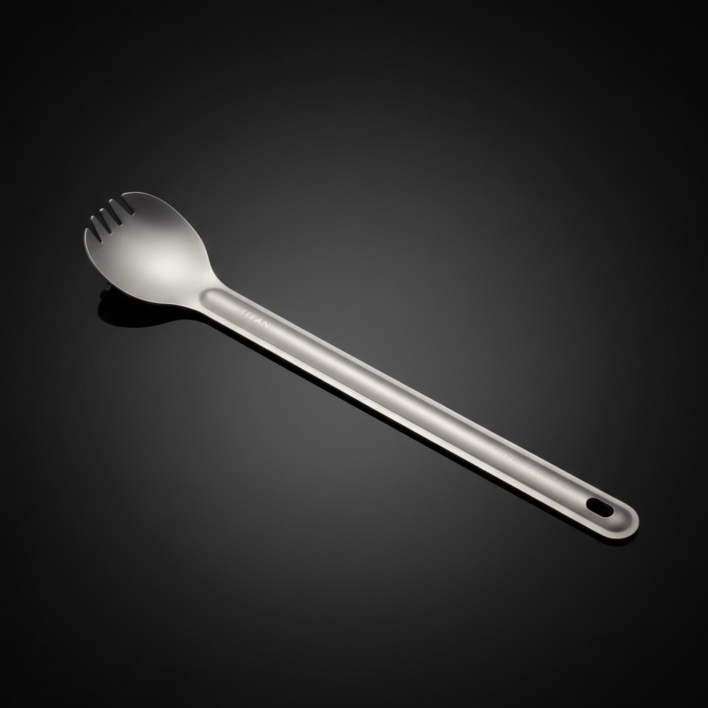 Titanium Long-Handle Spork · 21.5 cm