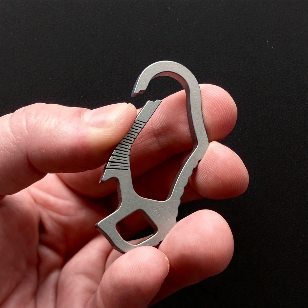 Titanium Keychain Carabiner Clip · 37 mm or 59 mm