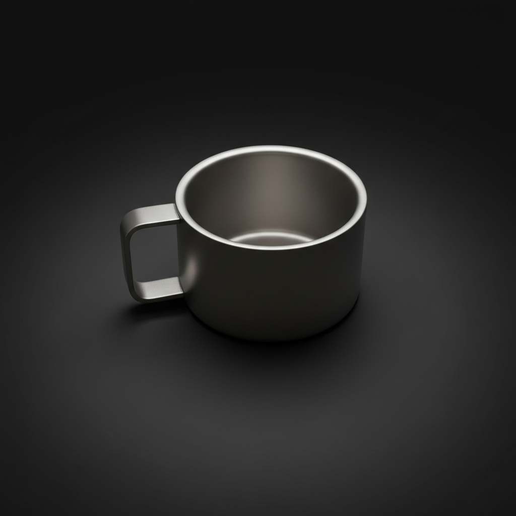 Double-Wall Titanium Espresso Cup · 100 ml