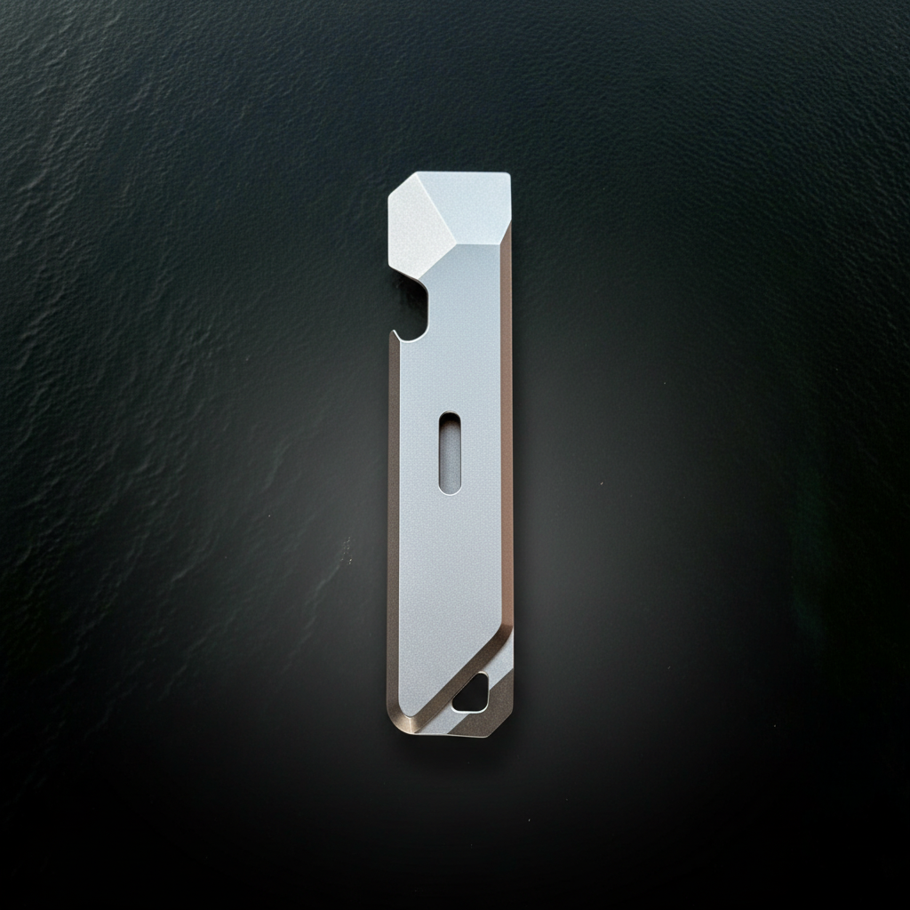 Titanium Pocket Crowbar with Nail Puller & Bottle Opener · 115 mm