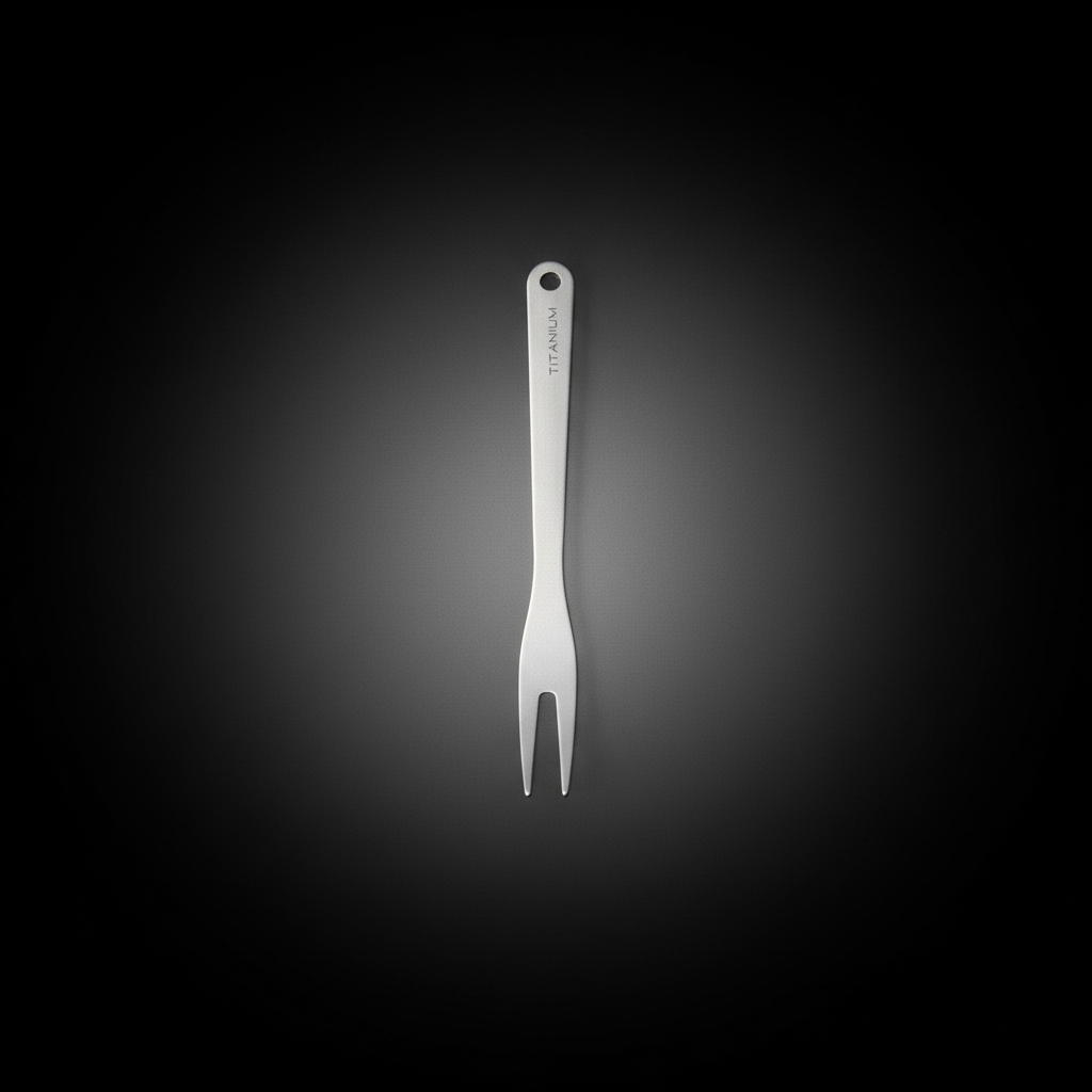 Pure Titanium Fruit & Dessert Fork · Standard or Serrated