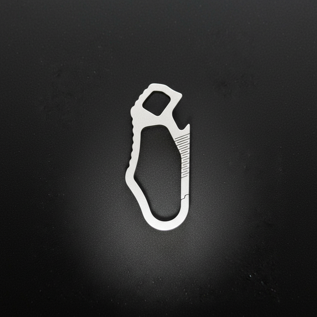 Titanium Keychain Carabiner Clip · 37 mm or 59 mm