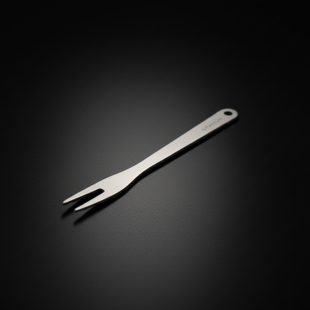 Pure Titanium Fruit & Dessert Fork · Standard or Serrated