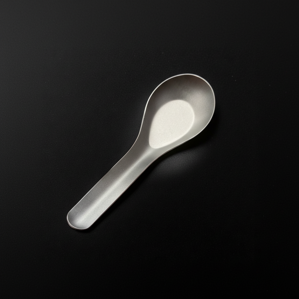 Matte Titanium Soup Spoon · 14.4 cm