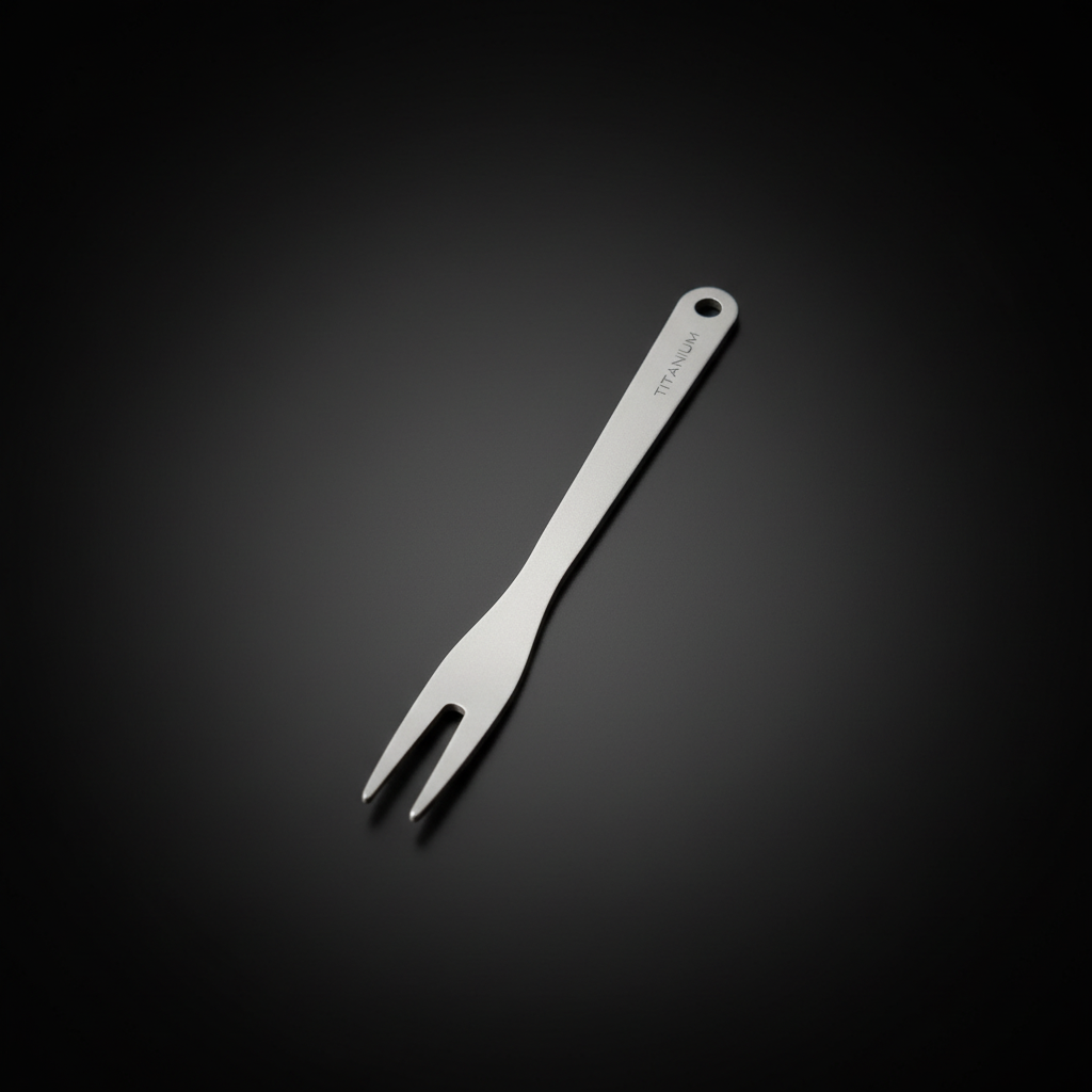 Pure Titanium Fruit & Dessert Fork · Standard or Serrated