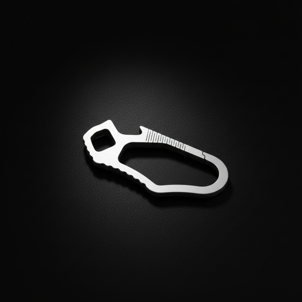 Titanium Keychain Carabiner Clip · 37 mm or 59 mm