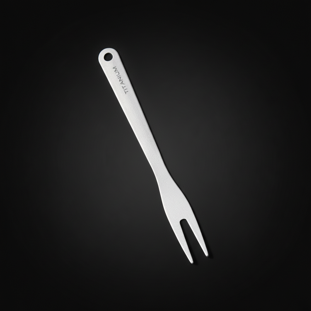 Pure Titanium Fruit & Dessert Fork · Standard or Serrated