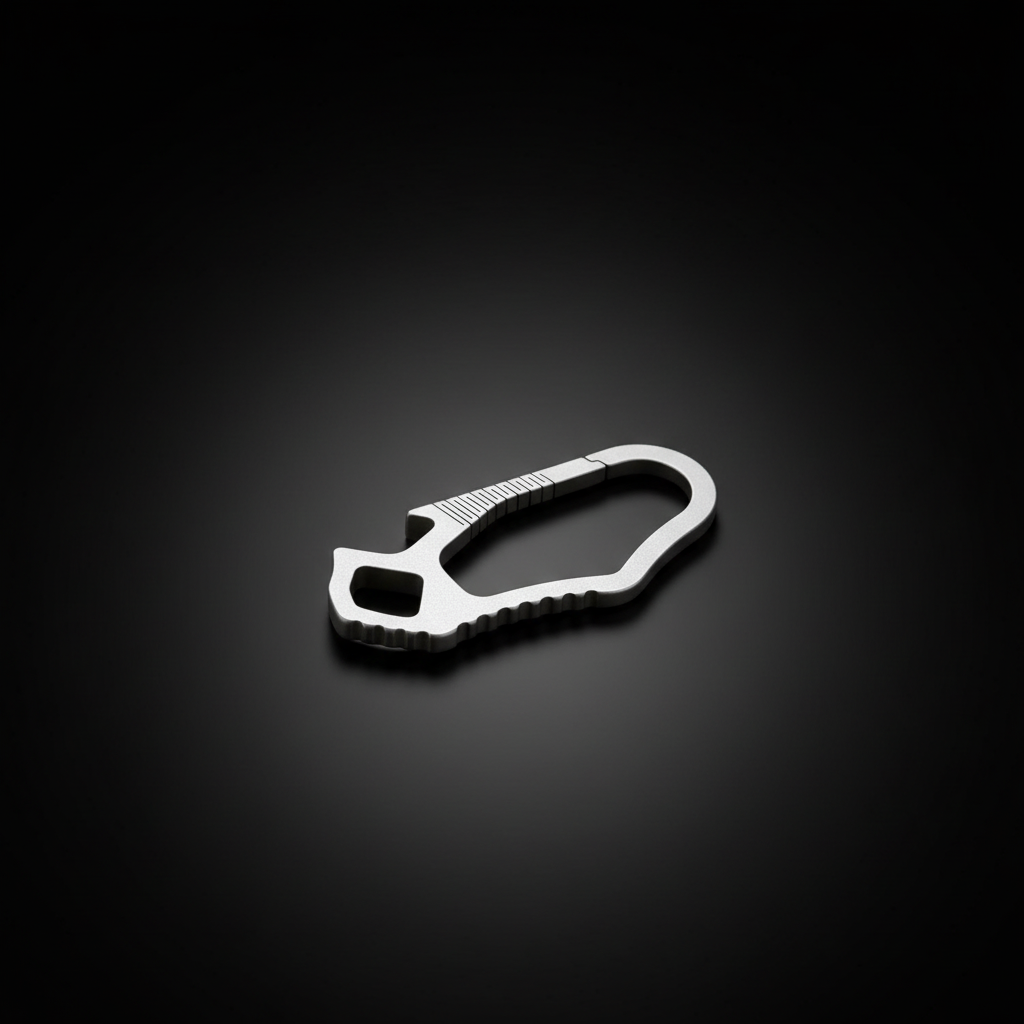 Titanium Keychain Carabiner Clip · 37 mm or 59 mm