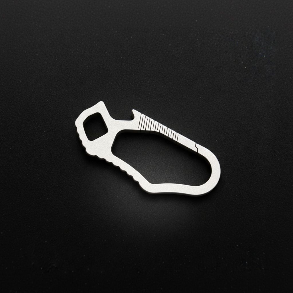 Titanium Keychain Carabiner Clip · 37 mm or 59 mm