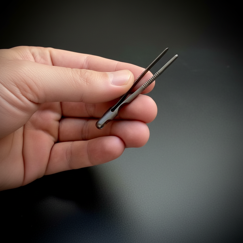 Titanium Mini Tweezers · 59 mm