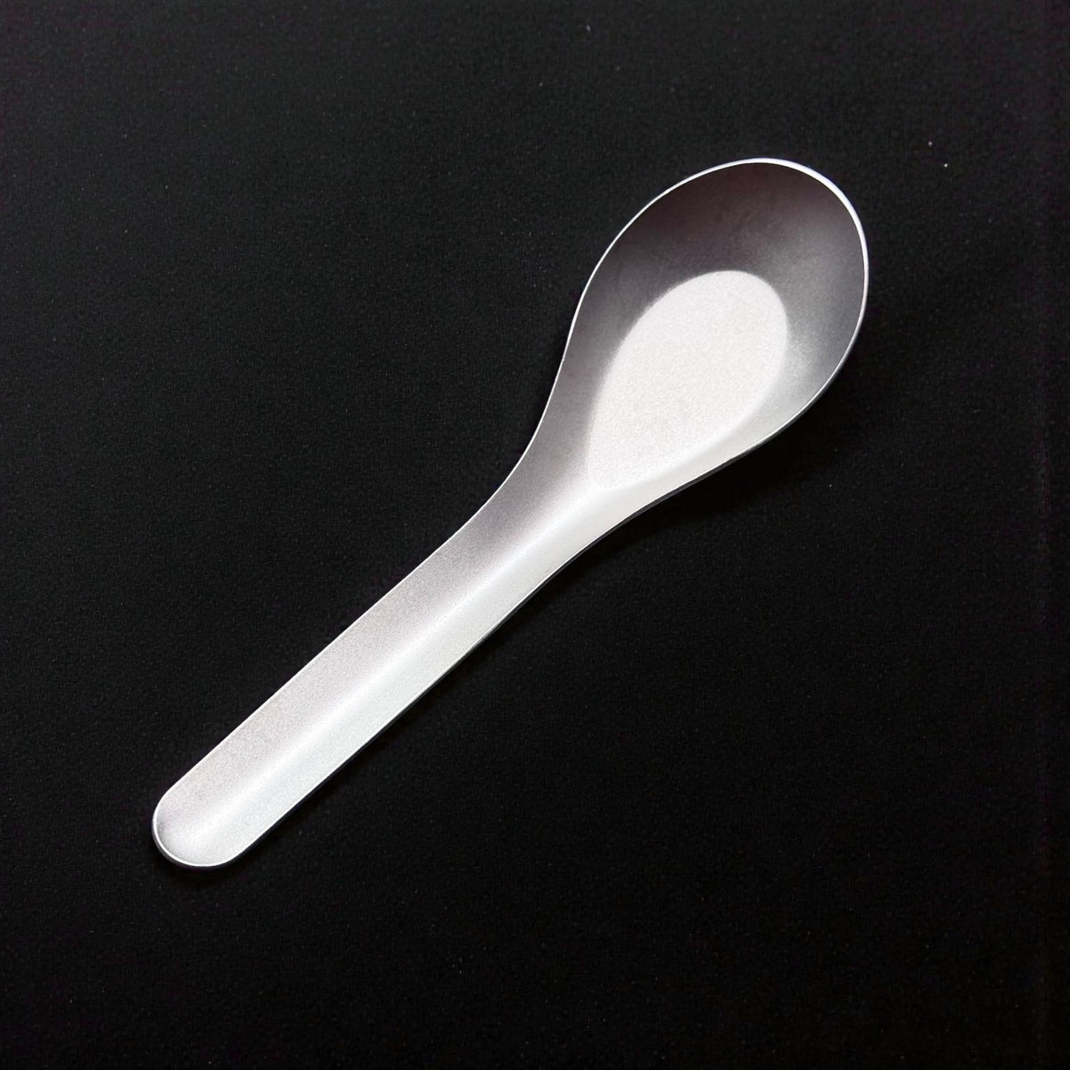 Matte Titanium Soup Spoon · 14.4 cm