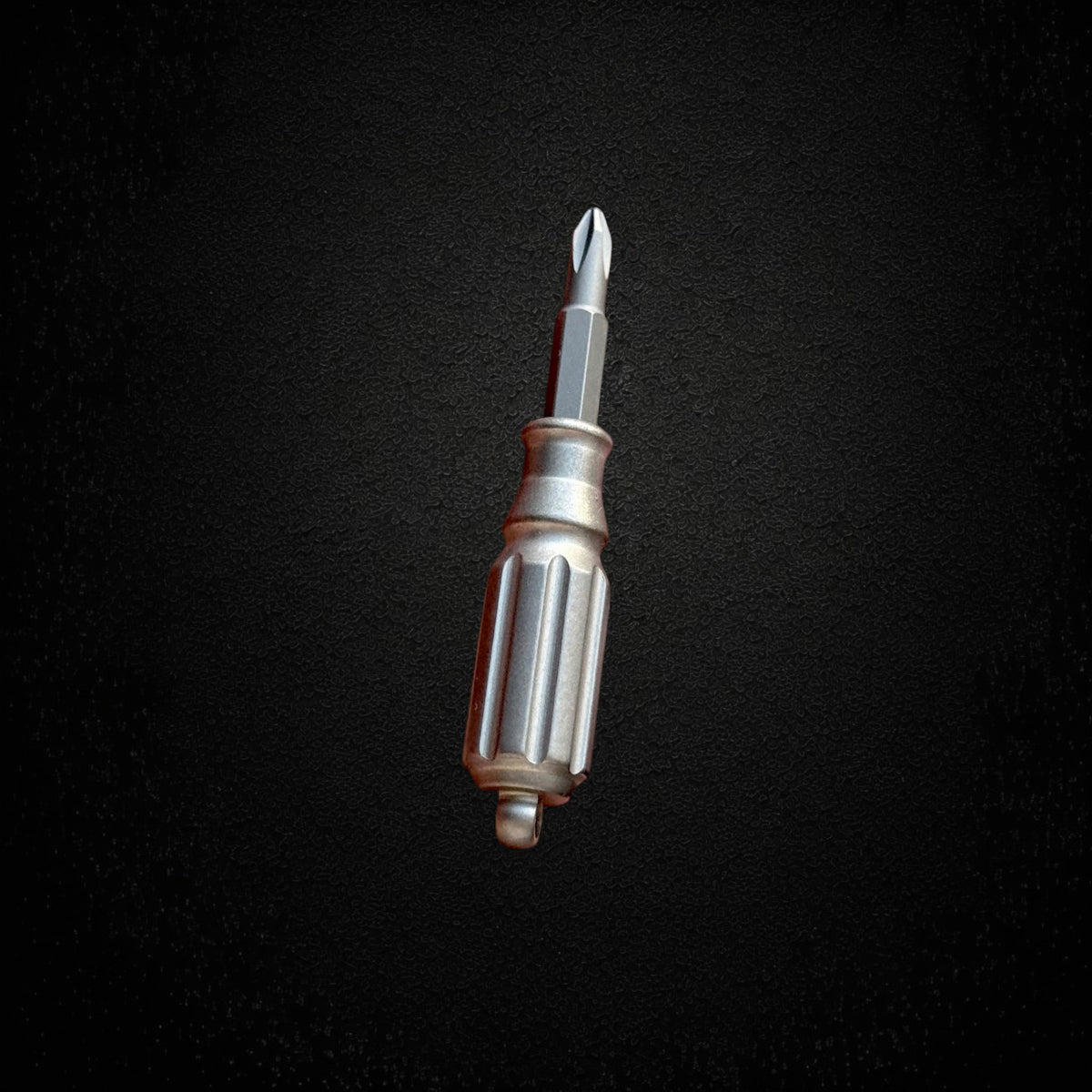 Titanium Mini Keychain Screwdriver with Phillips Bit · 45 mm