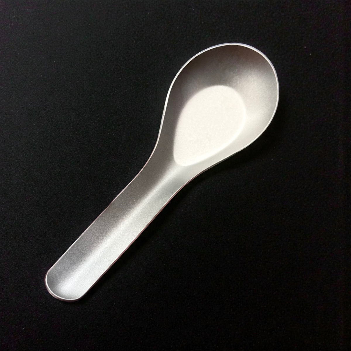 Matte Titanium Soup Spoon · 14.4 cm