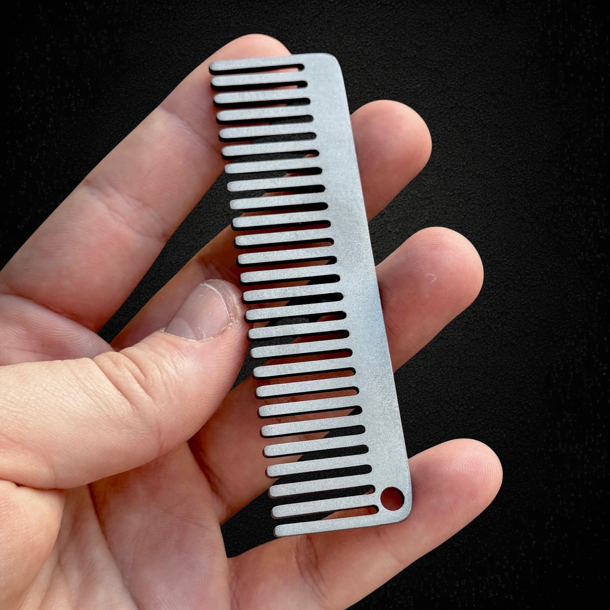 Titanium Pocket Comb for Beard & Hair · 127 mm