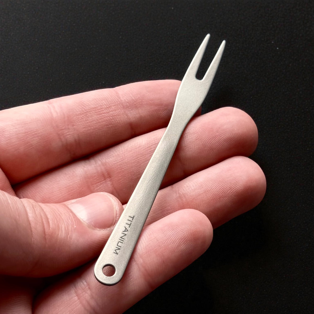 Pure Titanium Fruit & Dessert Fork · Standard or Serrated