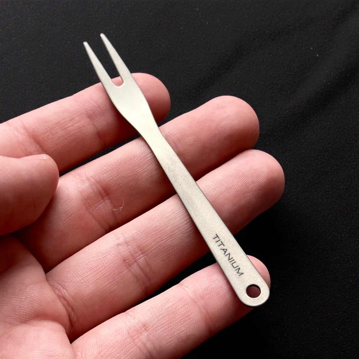 Pure Titanium Fruit & Dessert Fork · Standard or Serrated
