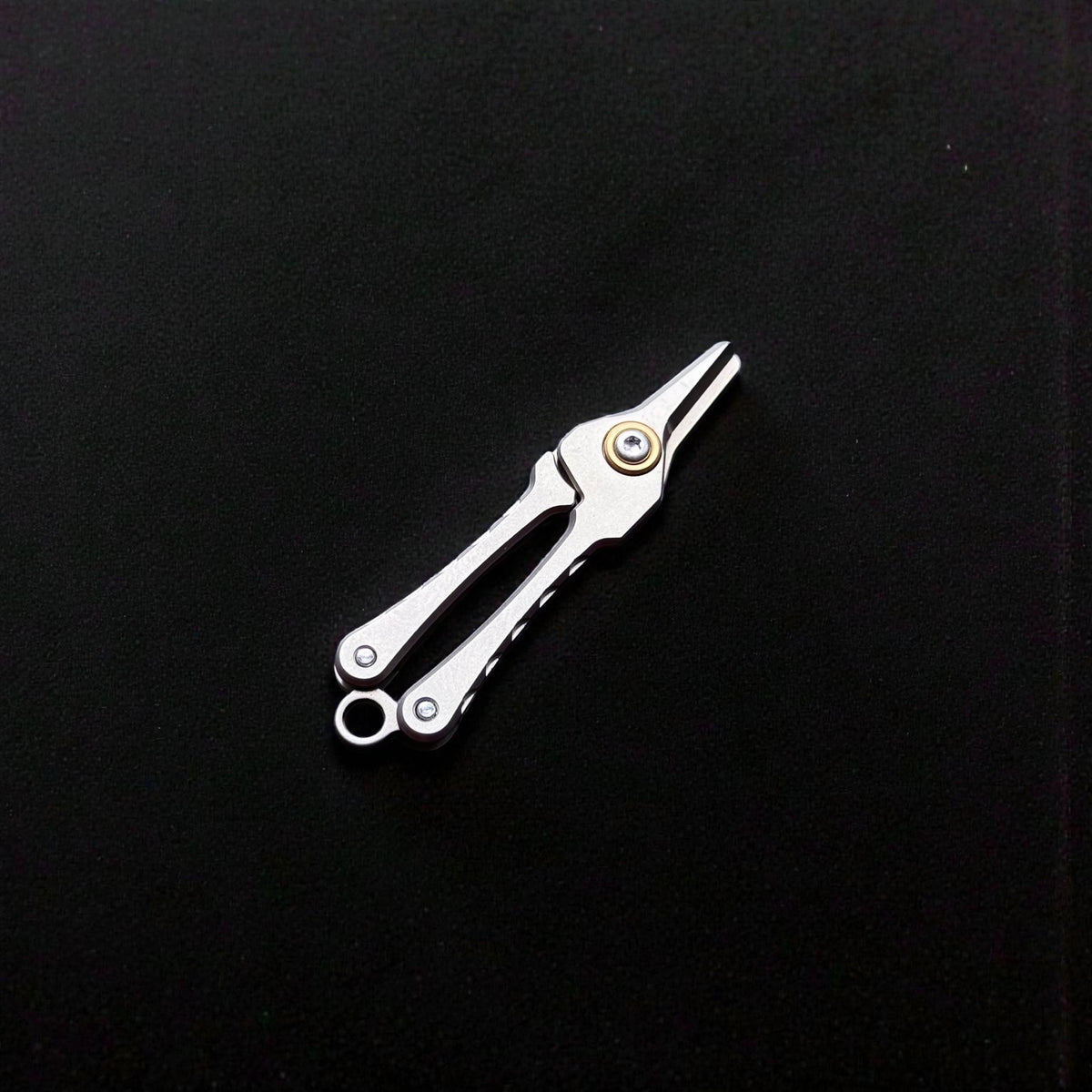 Titanium Mini Keychain Scissors · 55 mm