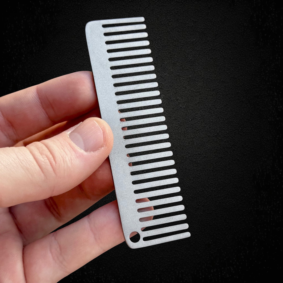 Titanium Pocket Comb for Beard & Hair · 127 mm