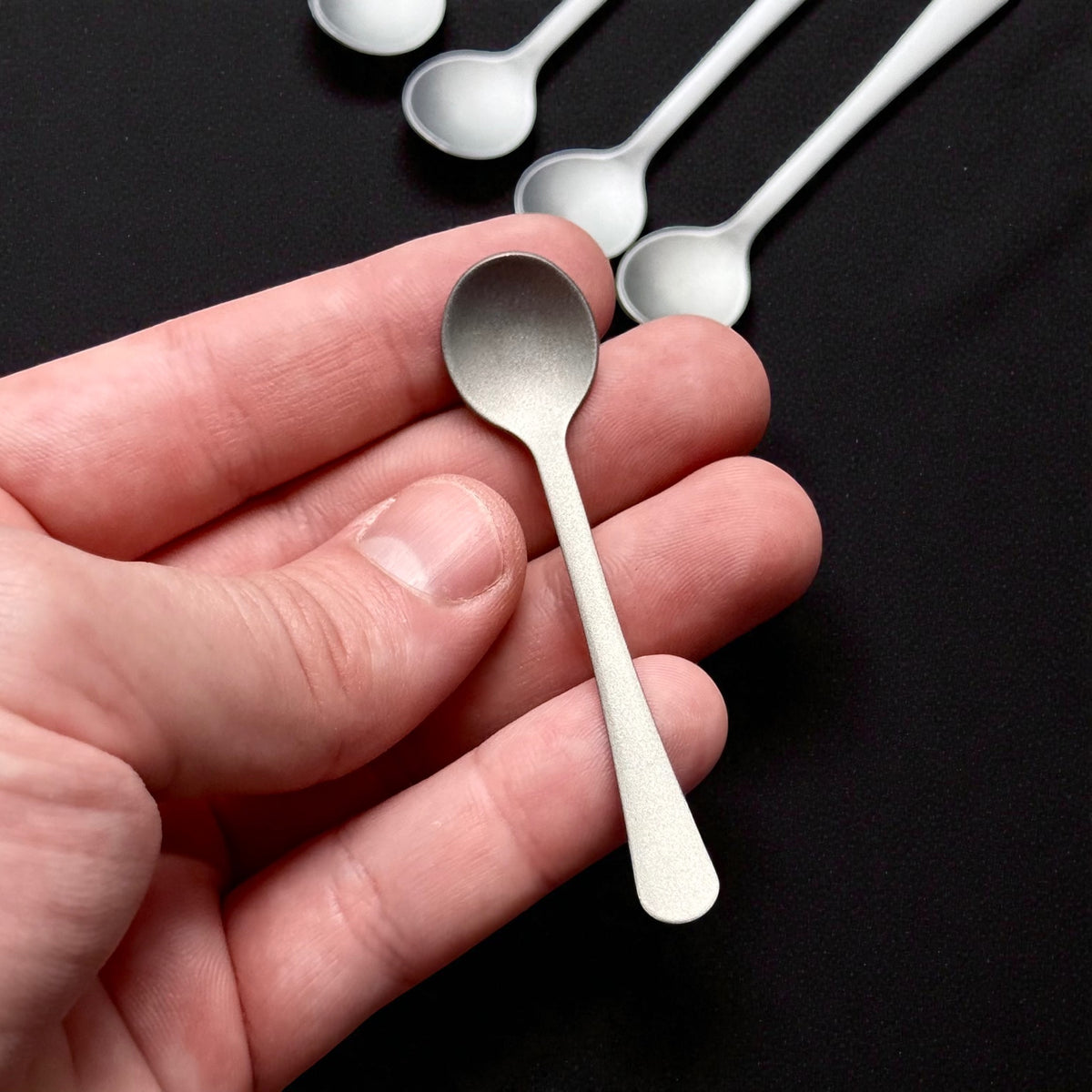 Titanium Mini Spoons · Set of 5 · 7.2 cm