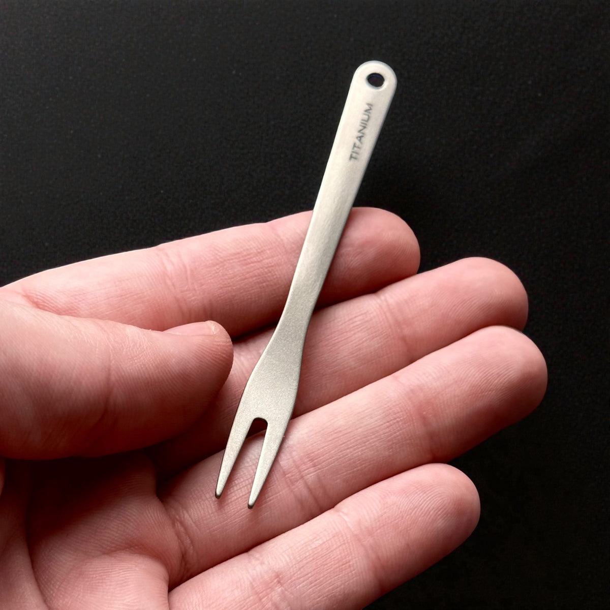 Pure Titanium Fruit & Dessert Fork · Standard or Serrated
