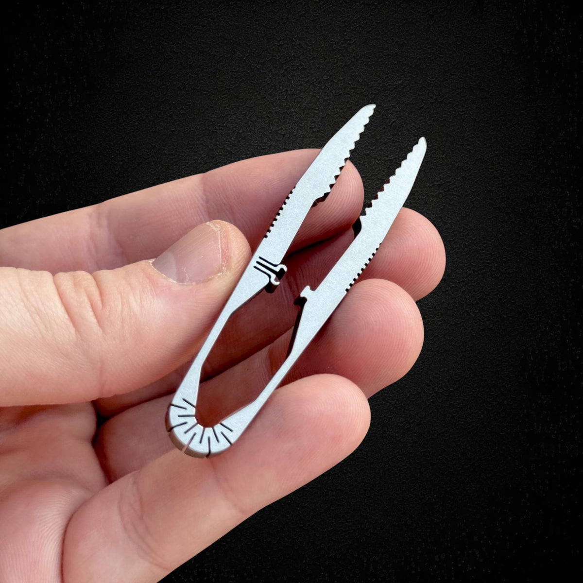 Titanium Tweezers for Grooming & Camping · 71 mm