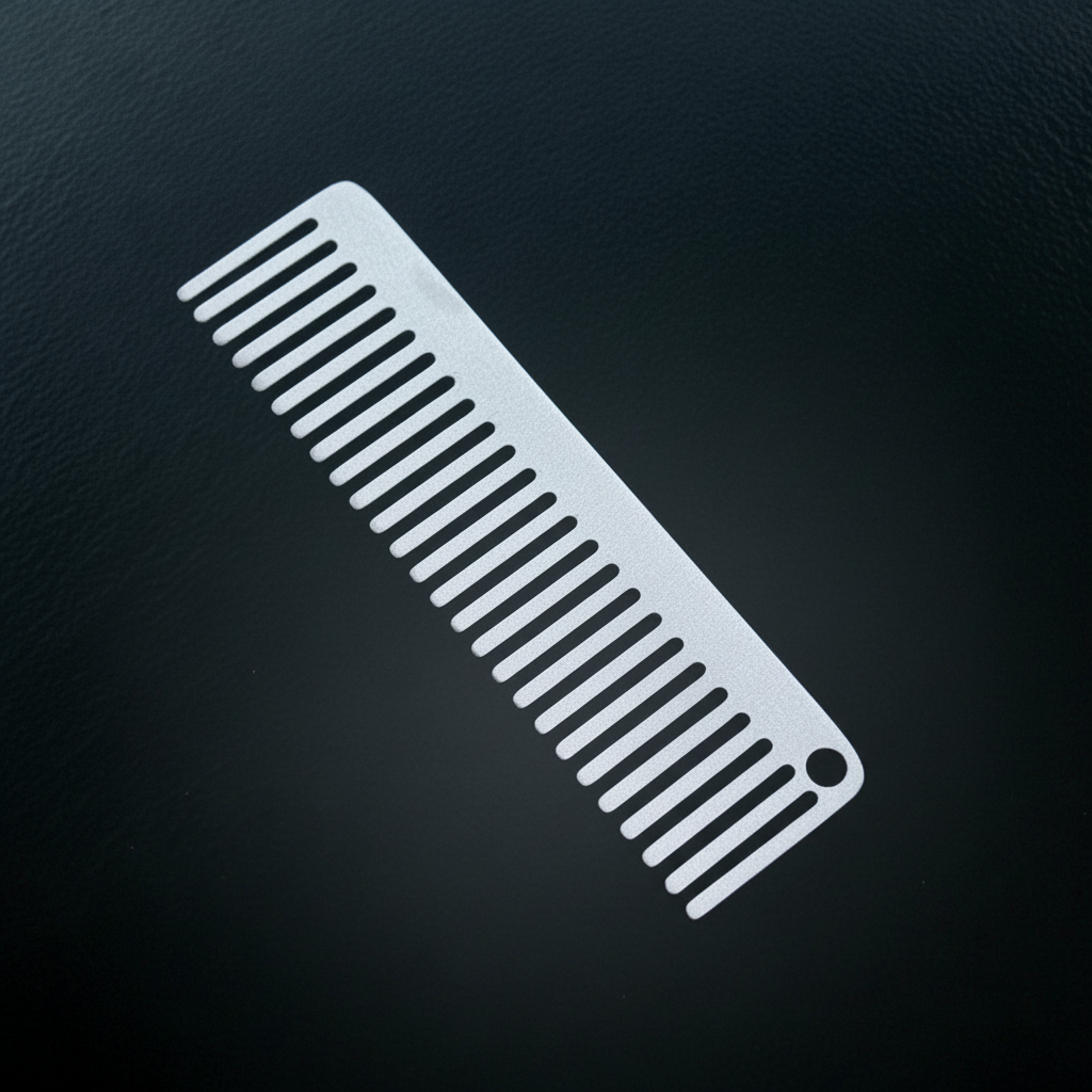 Titanium Pocket Comb for Beard & Hair · 127 mm