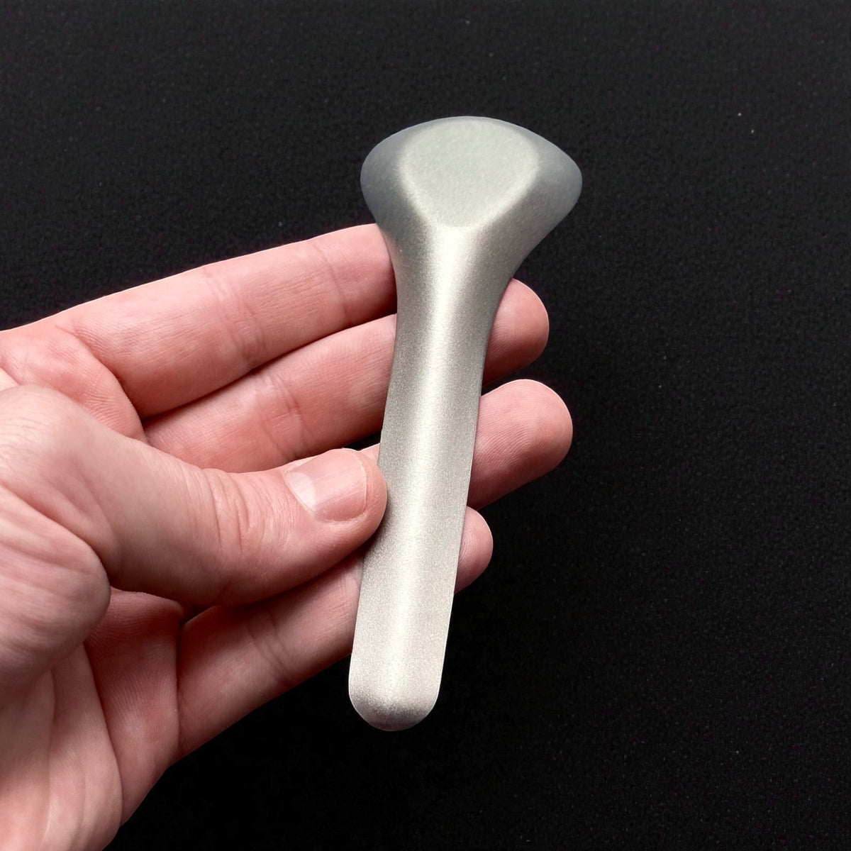 Matte Titanium Soup Spoon · 14.4 cm