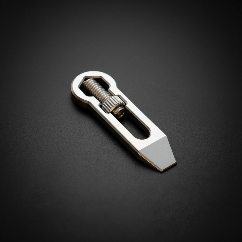 Titanium Mini Adjustable Wrench & Pry Bar · 53 mm