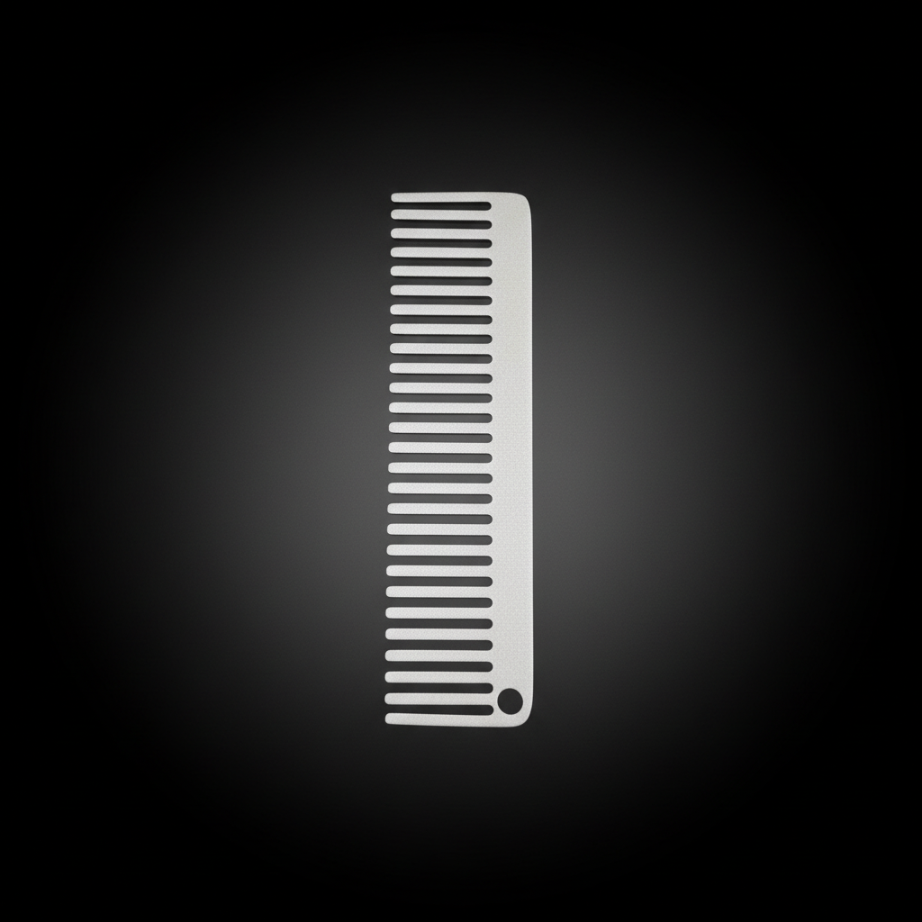 Titanium Pocket Comb for Beard & Hair · 127 mm