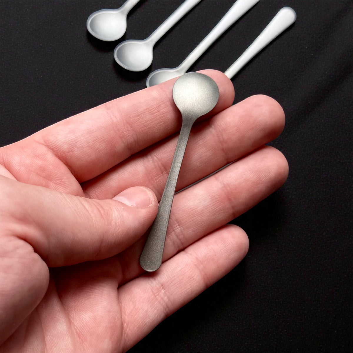 Titanium Mini Spoons · Set of 5 · 7.2 cm