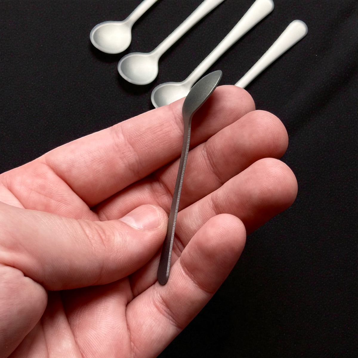 Titanium Mini Spoons · Set of 5 · 7.2 cm