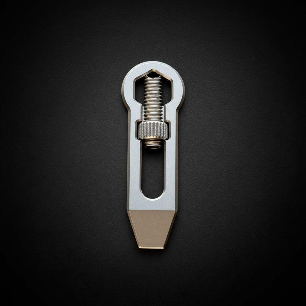 Titanium Mini Adjustable Wrench & Pry Bar · 53 mm