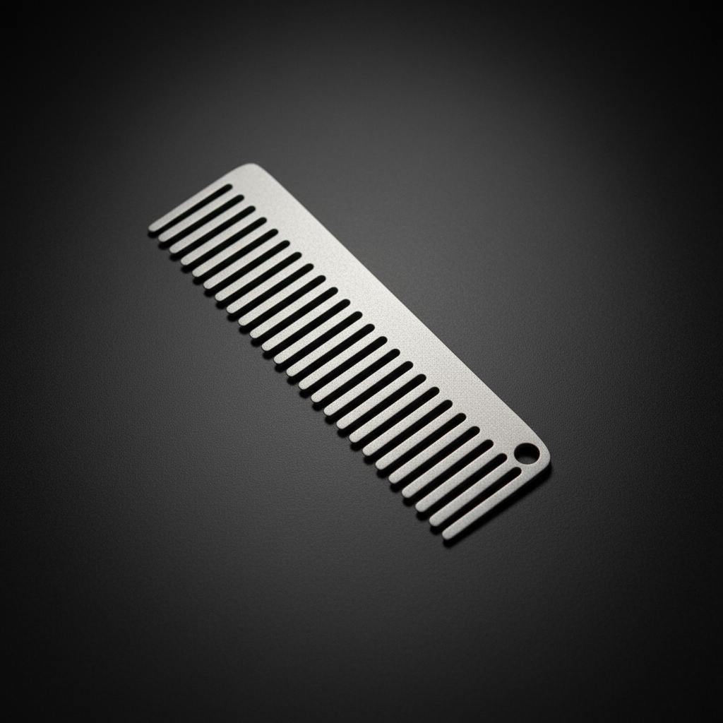 Titanium Pocket Comb for Beard & Hair · 127 mm