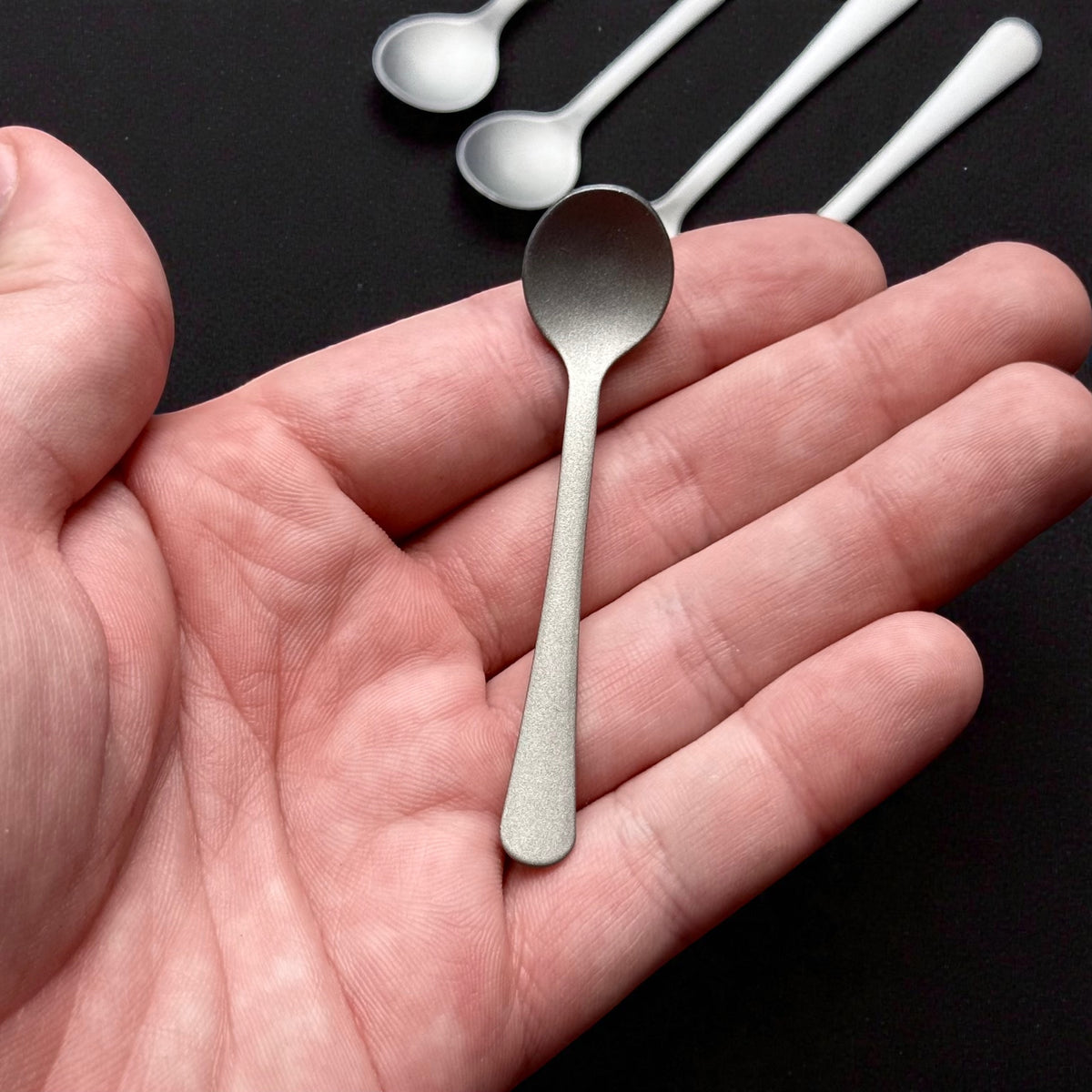 Titanium Mini Spoons · Set of 5 · 7.2 cm