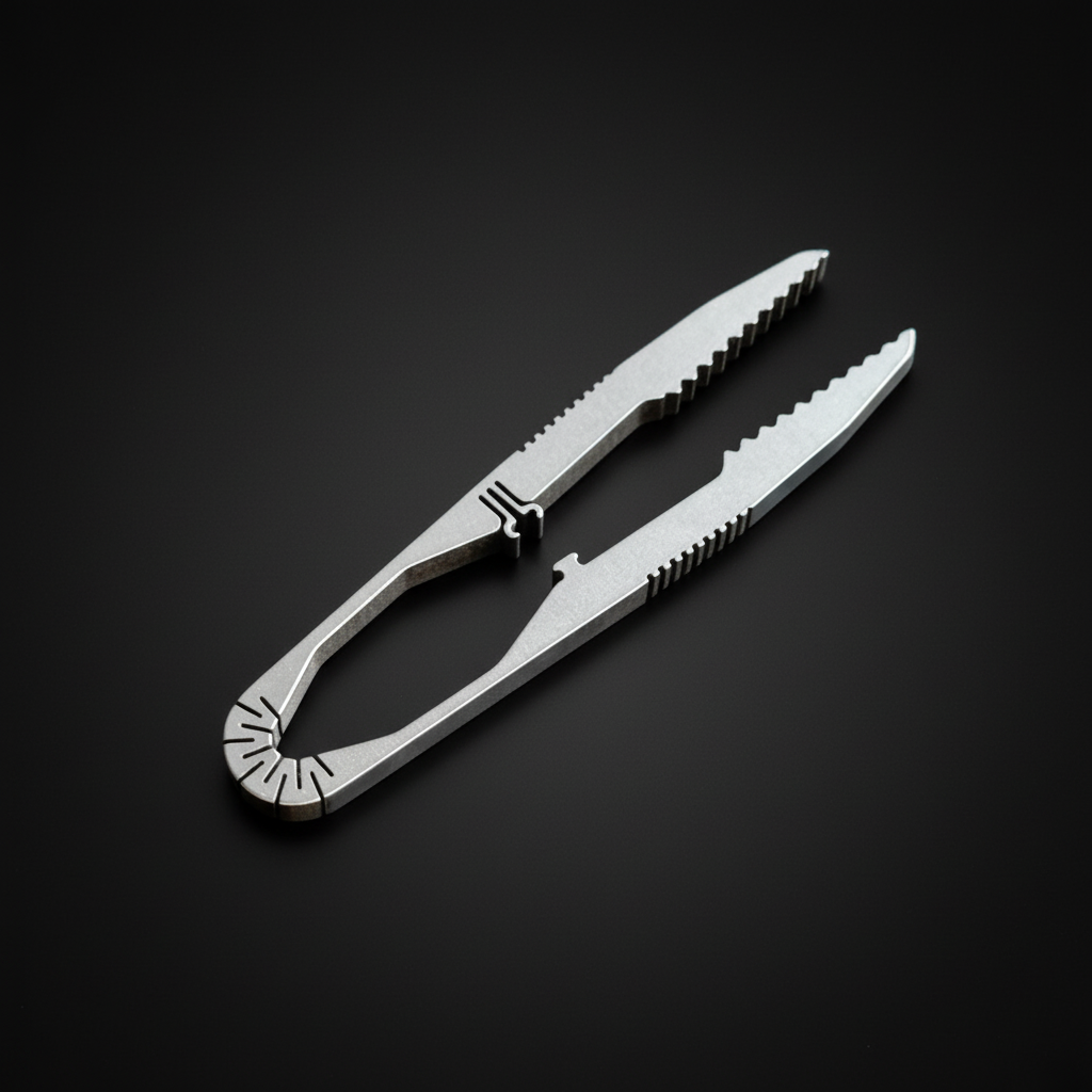 Titanium Tweezers for Grooming & Camping · 71 mm