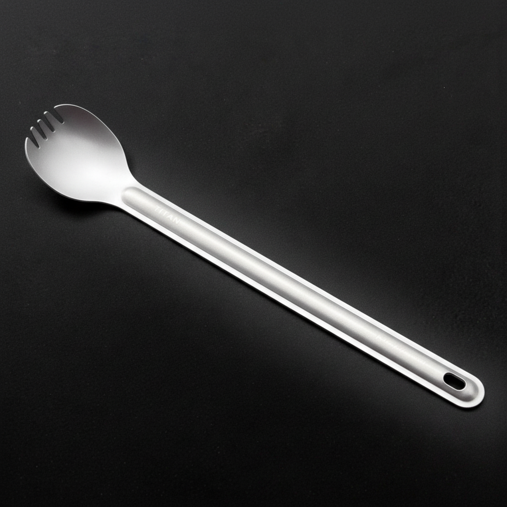 Titanium Long-Handle Spork · 21.5 cm