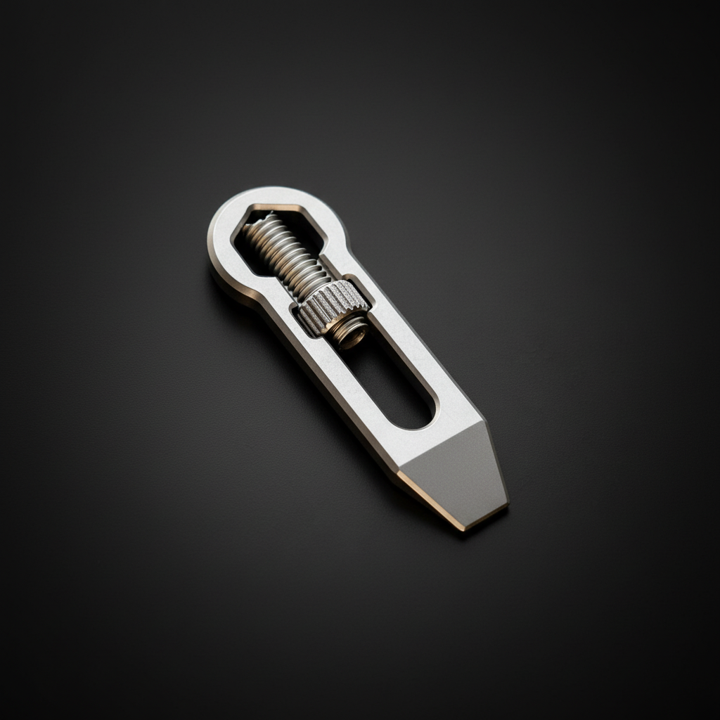 Titanium Mini Adjustable Wrench & Pry Bar · 53 mm