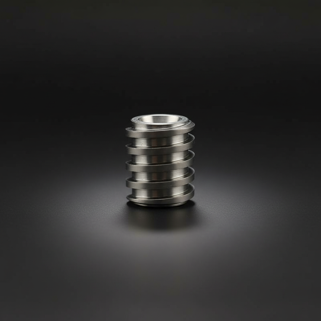 Grooved Titanium Bead · Silver, Blue or Green · 16 mm — Silver